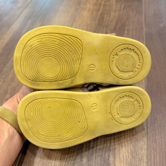 Livie & Luca Petal Golden Shimmer Mary Jane Shoes Girls Size 11 - Picture 6 of 6